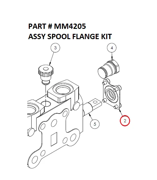 ASSY SPOOL FLANGE KIT - Part No. MM4205