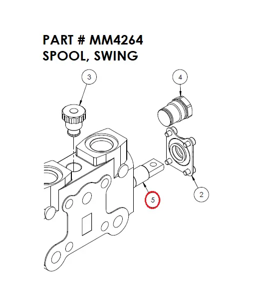 SPOOL, SWING - Part No. MM4264
