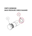 BACK PRESSURE CHECK WASHER - Part No. MM4268