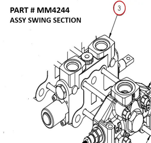 ASSY SWING SECTION - Part No. MM4244