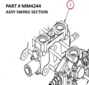 ASSY SWING SECTION - Part No. MM4244