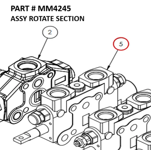 ASSY ROTATE SECTION - Part No.  MM4245 