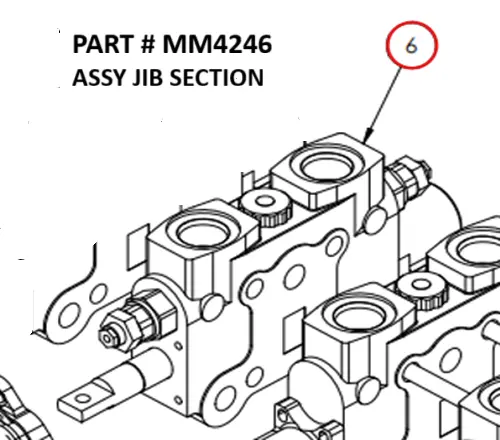 ASSY JIB SECTION - Part No. MM4246