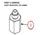 Reducer Adapter 12FJ-08MJ for Serco 1050XR (Part 1000520)