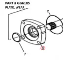 PLATE, WEAR - Part No. GG6105