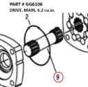 DRIVE, MAIN, 6.2 cu.in. - Part No. GG6106