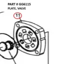 PLATE, VALVE - Part No. GG6115