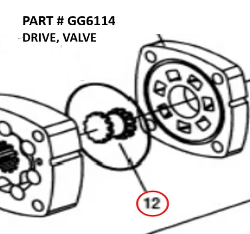 DRIVE, VALVE - Part No. GG6114