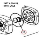 DRIVE, VALVE - Part No. GG6114