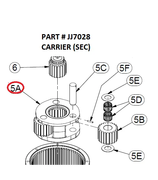 CARRIER (SEC) - Part No. JJ7028