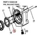 PIN, BALANCE RING - Part No. GG6118