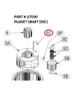PLANET SHAFT (SEC) - Part No. JJ7030
