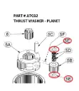 THRUST WASHER - PLANET - Part No. JJ7032