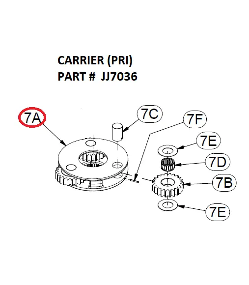 CARRIER (PRI) - Part No. JJ7036
