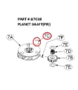 PLANET SHAFT(PRI) - Part No. JJ7038
