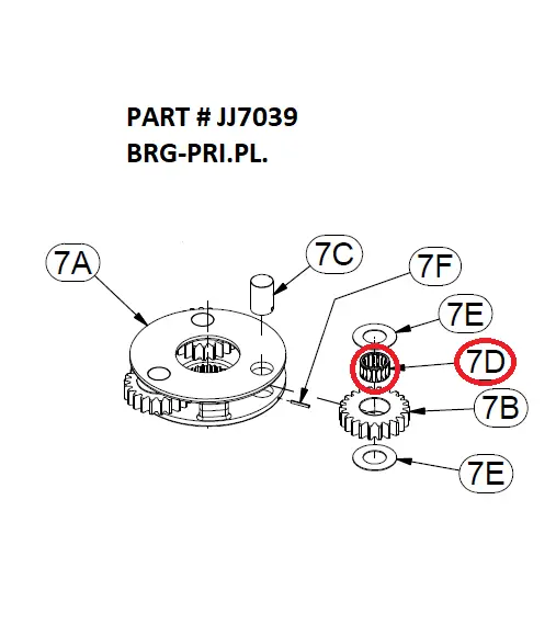 BRG-PRI.PL. - Part No. JJ7039