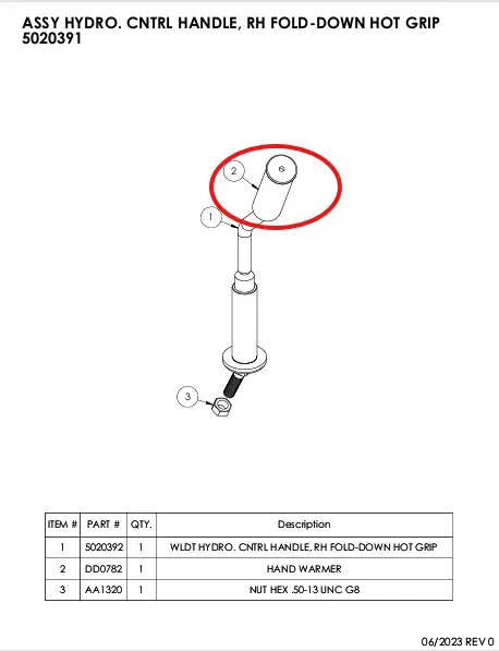 HAND WARMER - Part No. DD0782