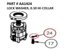 LOCK WASHER, 0.50 HI-COLLAR- Part No. AA1424