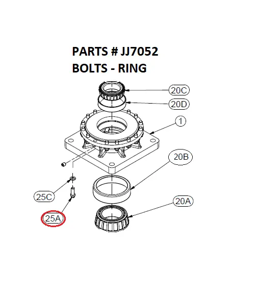 BOLTS - RING - Part No. JJ7052
