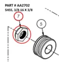 SHSS, 3/8-16 X 3/8  - Part No. AA2702