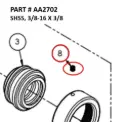 SHSS, 3/8-16 X 3/8 - Part No. AA2702