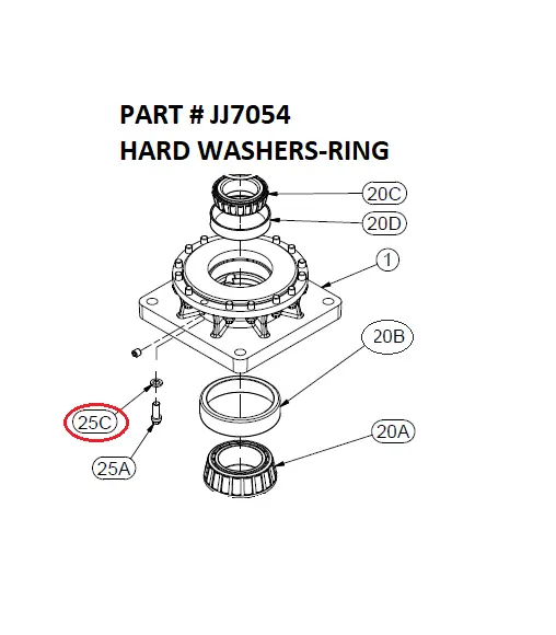 HARD WASHERS-RING - Part No. JJ7054 