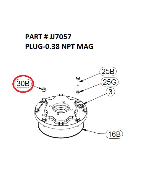 PLUG-0.38 NPT MAG - Part No. JJ7057