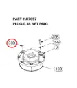 PLUG-0.38 NPT MAG - Part No. JJ7057