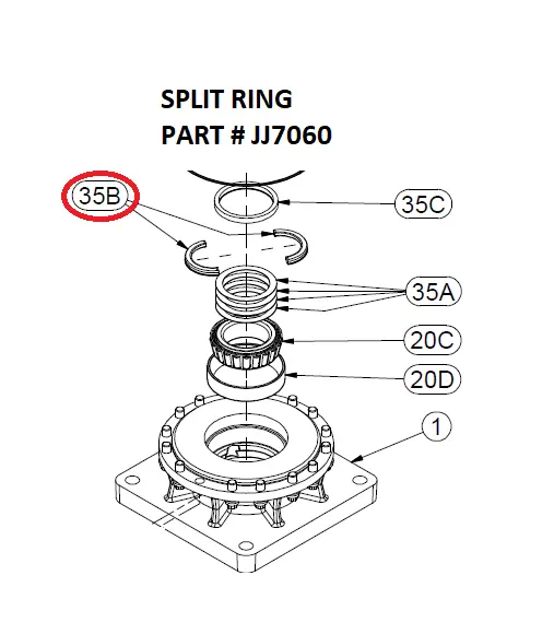 SPLIT RING - Part No. JJ7060