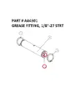 GREASE FITTING, 1/8"-27 STRT - Part No. AA4501