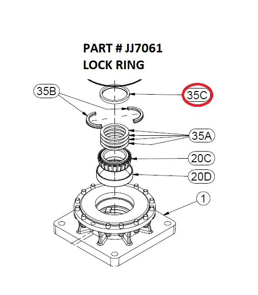LOCK RING - Part No. JJ7061