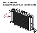 SINGLE FAN OIL COOLER, NON-HERESITE - Part No. HH4063