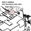 ADPT BULKHEAD 20MJ-20MJ - Part No. 1000032