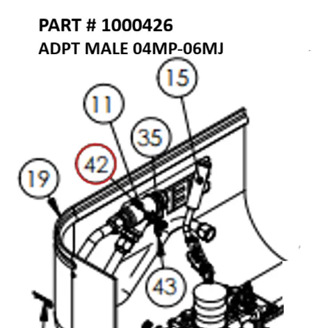 ADPT MALE 04MP-06MJ - Part No. 1000426