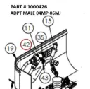 ADPT MALE 04MP-06MJ - Part No. 1000426