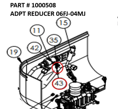 ADPT REDUCER 06FJ-04MJ - Part No. 1000508