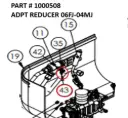 ADPT REDUCER 06FJ-04MJ - Part No. 1000508