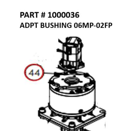 ADPT BUSHING 06MP-02FP Part No. 1000036