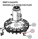 WASHER, 0.75 ASTM F436 PLAIN - Part No. AA1475