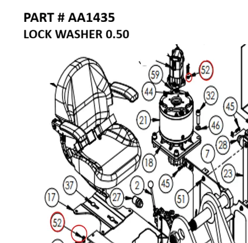 LOCK WASHER 0.50 - Part No. AA1435