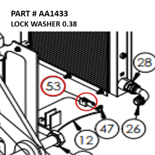 LOCK WASHER 0.38 - Part No. AA1433