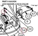 LOCK WASHER, 0.50 HI-COLLAR - Part No. AA1424