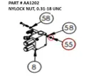 NYLOCK NUT, 0.31-18 UNC - Part No. AA1202