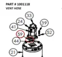 VENT HOSE - Part No. 1001118