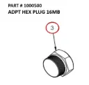 ADPT HEX PLUG 16MB - Part No. 1000500