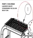 LADDER WLDT, STANDARD SQ 12.00 BOLT-ON - Part No. 5019960