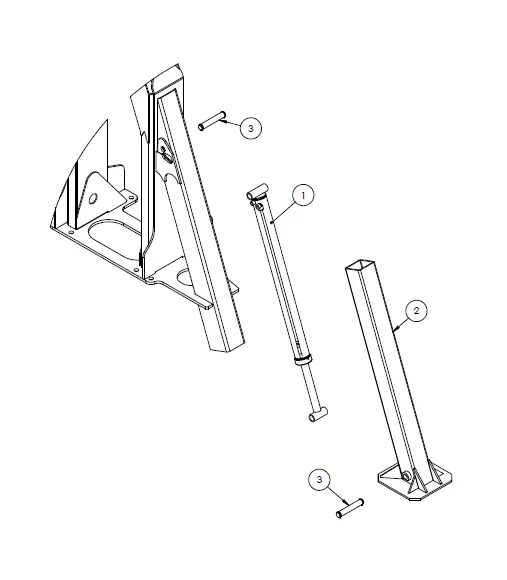 INSTALLATION 80/85 HW STAB. LEG, 16.00 X 16.00 PAD 5010697