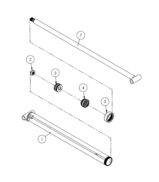 ASSY SERCO 80/85 3.50X44.00 STAB. CYL. 021350