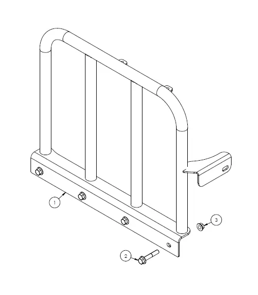 INSTALLATION FRONT RAILING 5020492