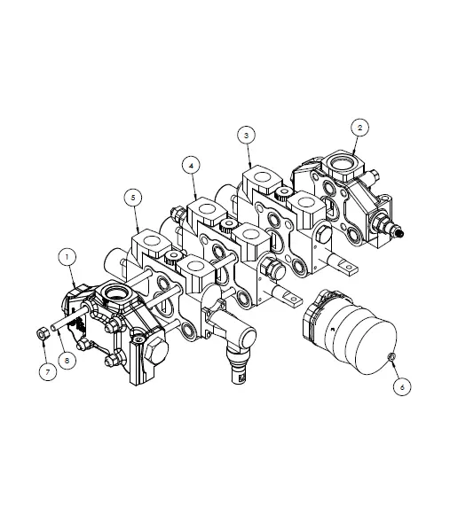 ASSY HYDRO CONTROL MAIN VALVE, STRT BOOM MM4001